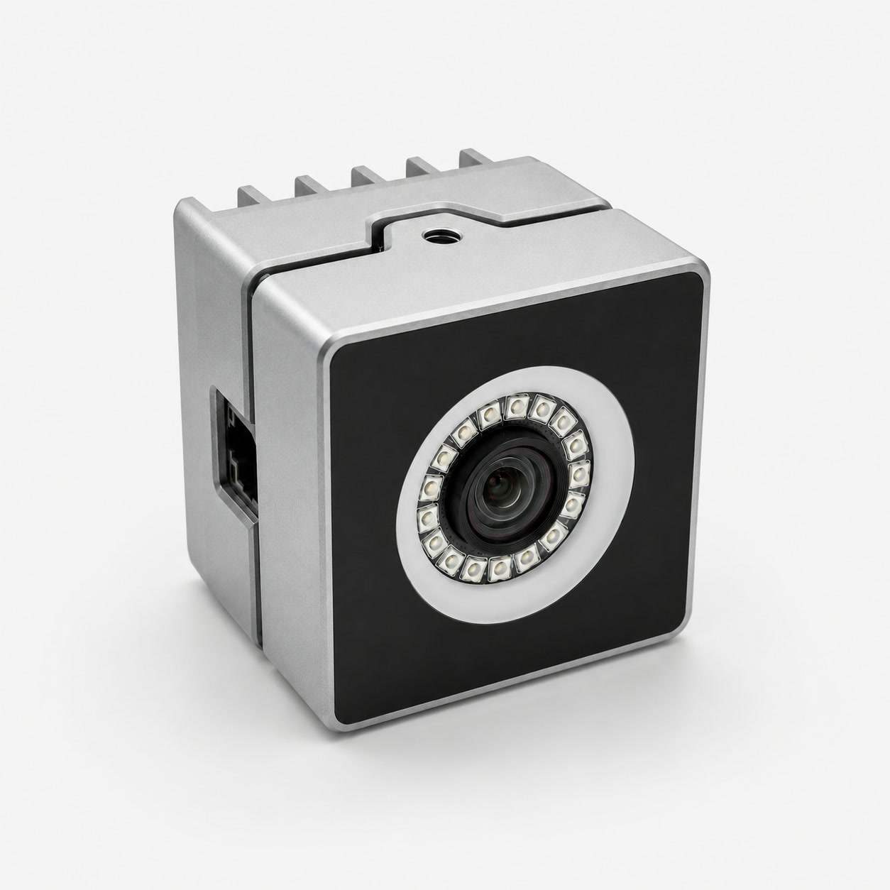 Motion capture camera angled prototype view