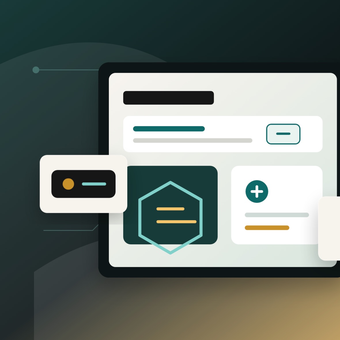Secure system interface visual for cryptographic engineering